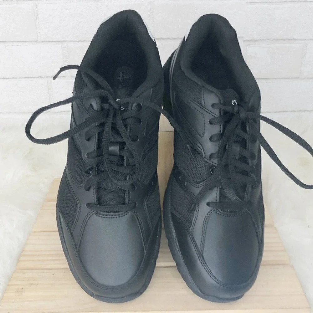George Foreman Spiro Footworks Leather Black‎ Sneaker Men's Size 11 Wide NWT